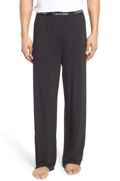 Shop Calvin Klein 'u1143' Micromodal Pajama Pants In Black