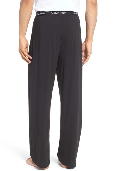 Shop Calvin Klein 'u1143' Micromodal Pajama Pants In Black