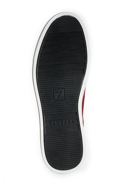 Shop Zanzara Ader Leather Slip-on Sneaker In Wine