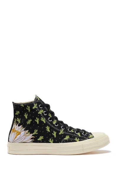 Shop Converse Chuck 70 Hi Top Cactus Flower Sneaker (unisex) In Black/green/egr