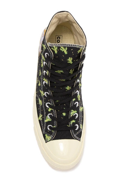 Shop Converse Chuck 70 Hi Top Cactus Flower Sneaker (unisex) In Black/green/egr