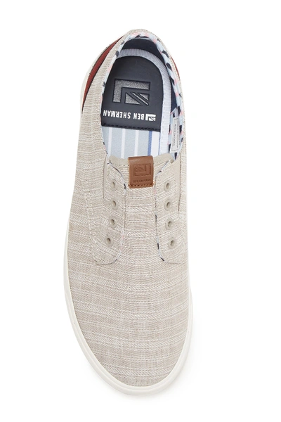 Shop Ben Sherman Percy Laceless Sneaker In Taupe