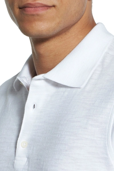 Shop Ag Green Label Bryant Trim Fit Polo In Bright White