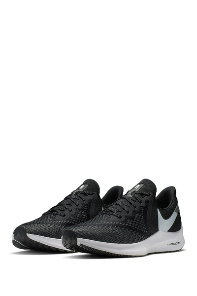 Shop Nike Zoom Winflo 6 Running Shoe In 001 Black/white