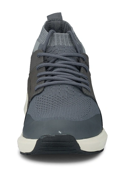 Shop Members Only Knit Sock Sneaker In Grey