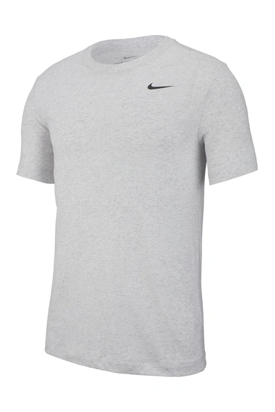 Shop Nike Dri-fit Training T-shirt In 051 B Hthr/black