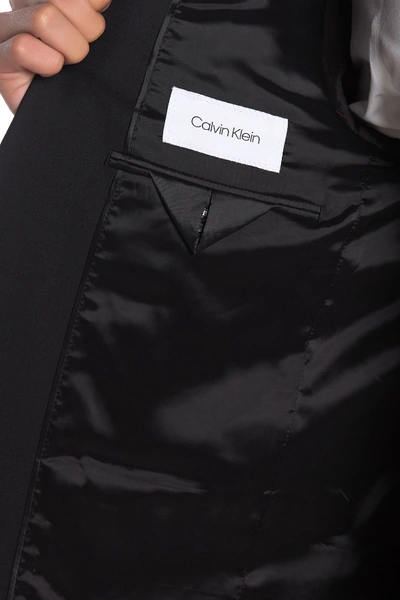 Shop Calvin Klein Solid Black Slim Fit Suit Suit Separates Jacket
