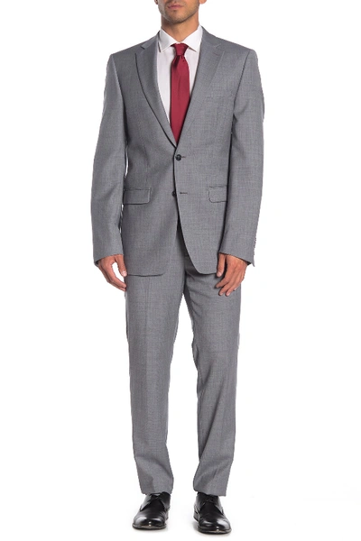 Calvin Klein Solid Medium Grey Suit Separates Pants In Medium Grey