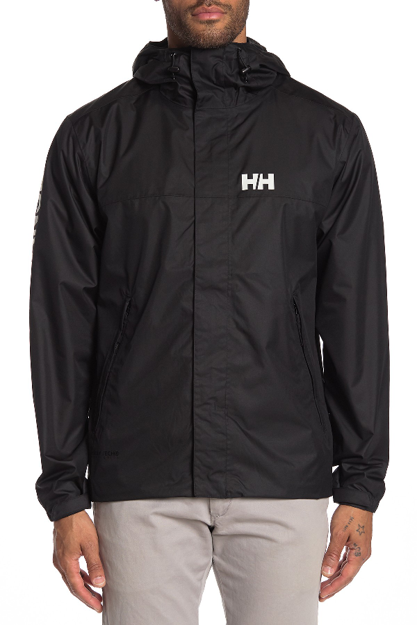 Helly Hansen Ervik Logo Sleeve Jacket In Black | ModeSens