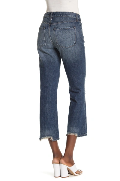 Shop J Brand Aubrie Ripped High Waisted Crop Bootcut Jeans In Astonish Destruct