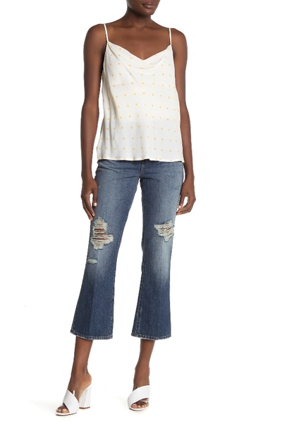 Shop J Brand Aubrie Ripped High Waisted Crop Bootcut Jeans In Astonish Destruct