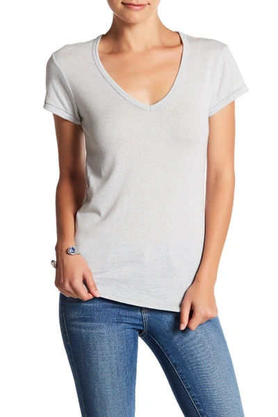 Shop Alternative The Keepsake V-neck T-shirt In Silver