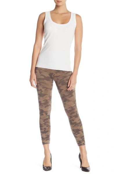 Spanx Cropped Lamn Leggings In Desert Camo