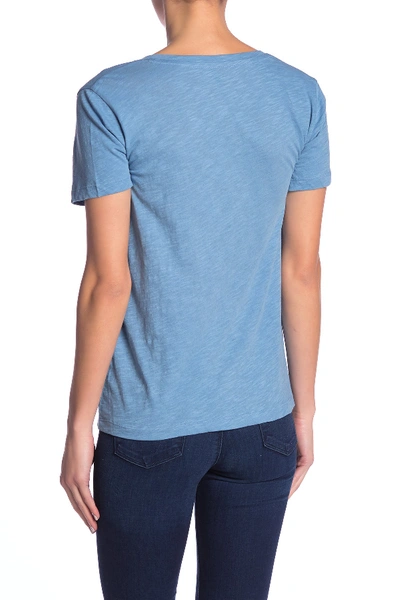 Shop Madewell V-neck Short Sleeve T-shirt (regular & Plus Size) In Tranquil Ocean