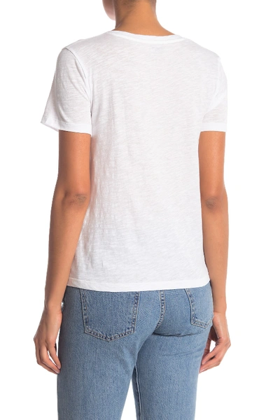 Shop Madewell V-neck Short Sleeve T-shirt In Optic White