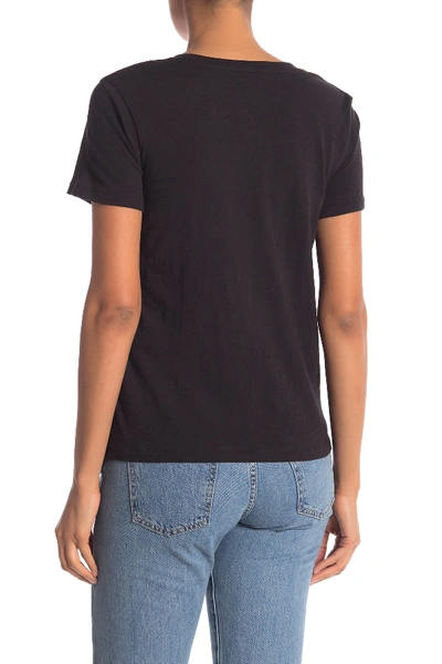 Madewell Whisper Cotton V-neck T-shirt In True Black