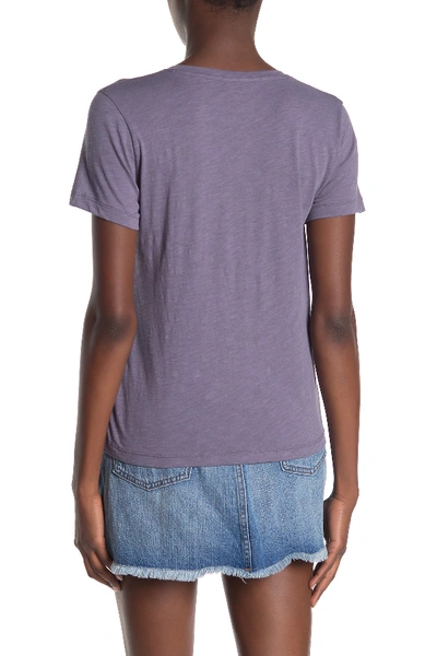 Shop Madewell V-neck Short Sleeve T-shirt (regular & Plus Size) In Wood Violet