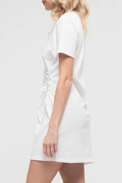Shop Blu Pepper Corset Knit Dress In White