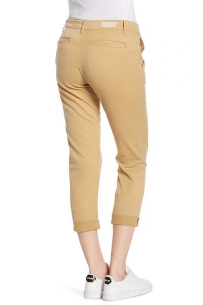 Shop Ag Caden Crop Twill Trousers In Hay Bale