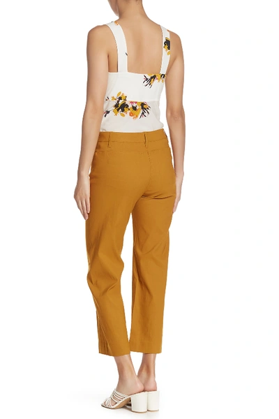 Shop A.l.c Teddy Cropped Pants In Gold