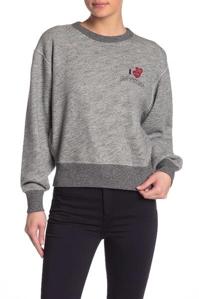 Shop Rag & Bone I Love Daytona Sweatshirt In Htrgry