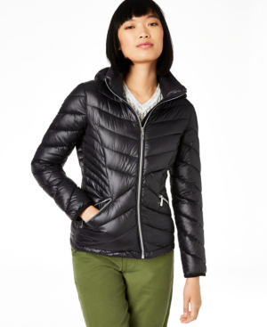 calvin klein puffer jacket black