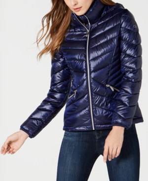calvin klein packable down puffer coat