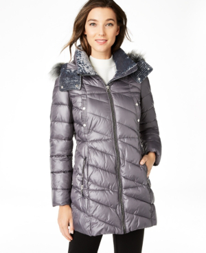 plus size hooded puffer coat