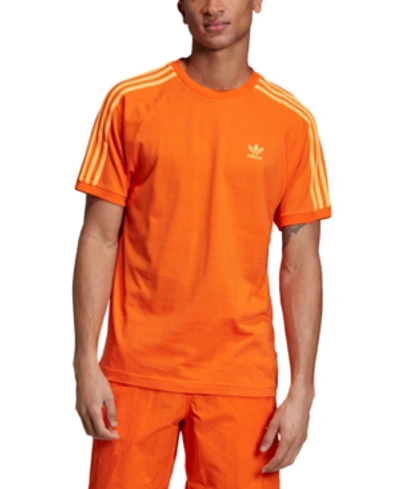 Adidas Originals Adidas Men's Originals 3-stripe T-shirt In Orange |  ModeSens