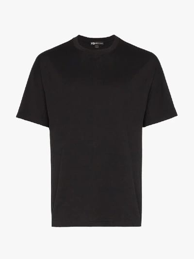 Shop Y-3 Classic Crew Neck Cotton T-shirt In Black