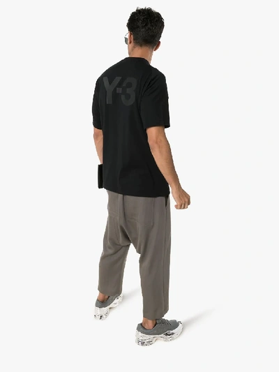 Shop Y-3 Classic Crew Neck Cotton T-shirt In Black