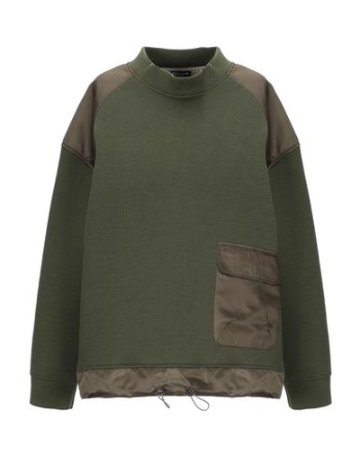 Shop Blauer Sweatshirt In Military Green