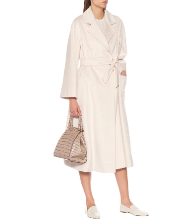 Shop Max Mara Cadine Wool And Alpaca Coat In White