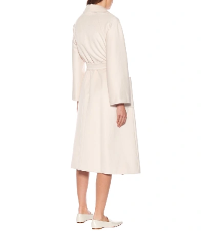 Shop Max Mara Cadine Wool And Alpaca Coat In White