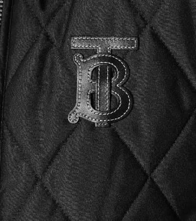 Shop Burberry Ongar Quilted Coat In Black
