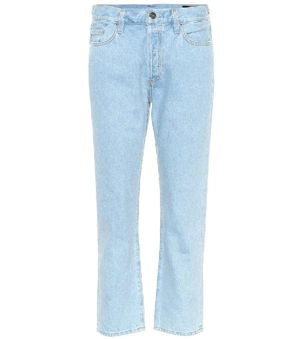 Goldsign The Low Slung Straight Jeans In Blue | ModeSens