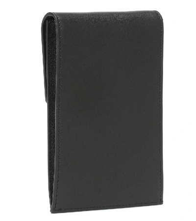 Shop Valentino Vring Leather Iphone X Case In Black