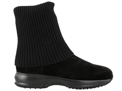 Shop Hogan Interactive Ankle Boots In Black