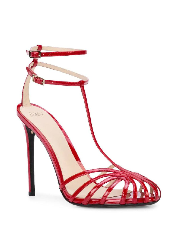 Alevì Charlotte leather sandals - White