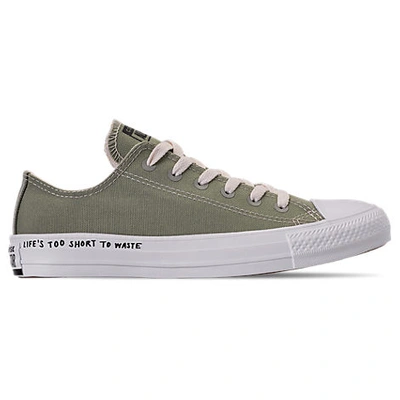 Shop Converse Women's Chuck Taylor All Star Renew Low Top Casual Shoes In Green Size 9.0 Canvas/plastic