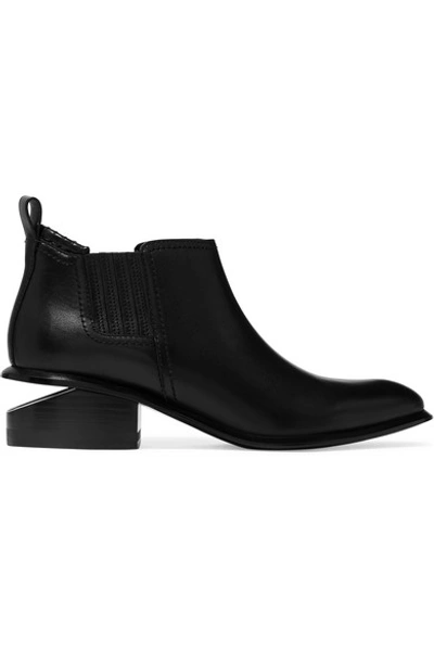 Shop Alexander Wang Kori Cutout Leather Chelsea Boots In Black