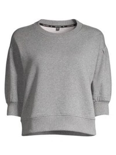 Shop Opening Ceremony Puff-sleeve Sweatshirt In Heather Grey