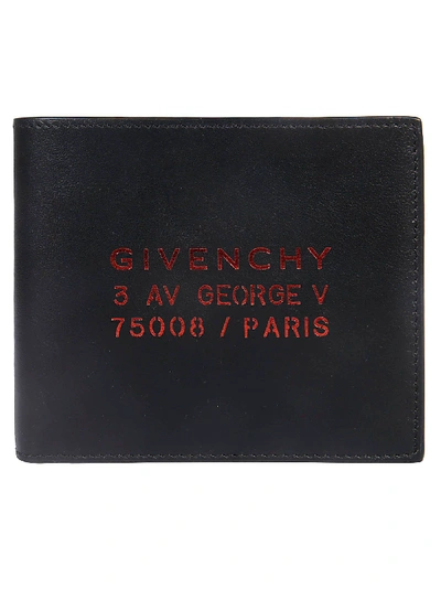 Shop Givenchy Billfold 8cc Wallet In Black Red
