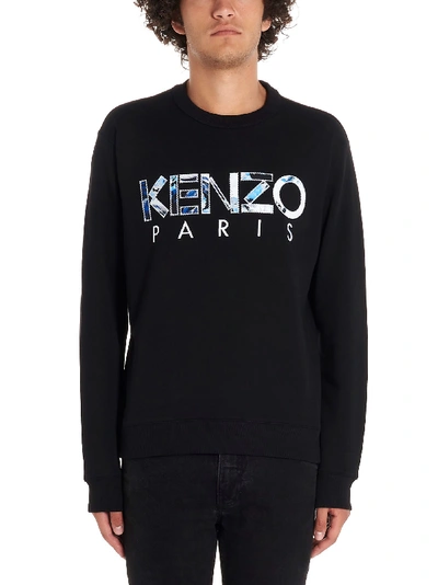 Shop Kenzo World Japanese Sweatshirt In Black