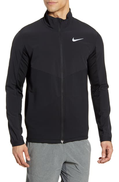 nike black reflective jacket