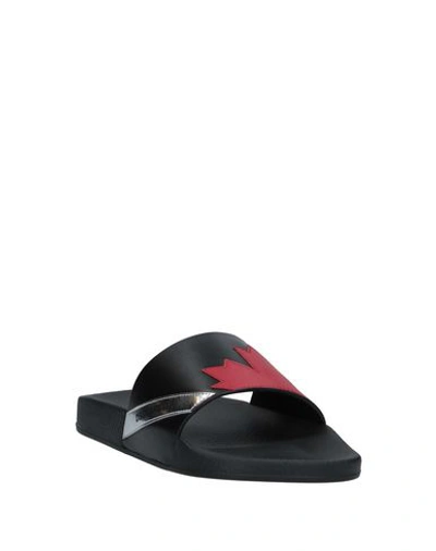 Shop Dsquared2 Sandals In Black