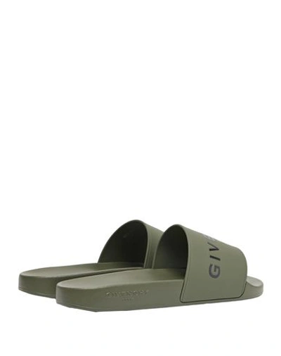 Shop Givenchy Sandals In Military Green