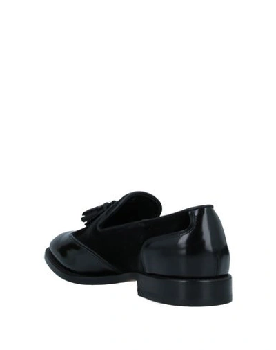 Shop Tod's Man Loafers Black Size 7 Calfskin, Textile Fibers