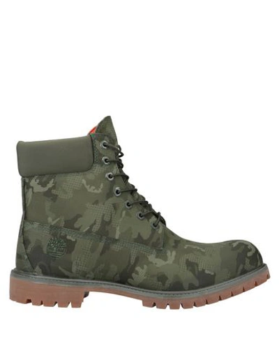 Timberland Boots In Military Green |