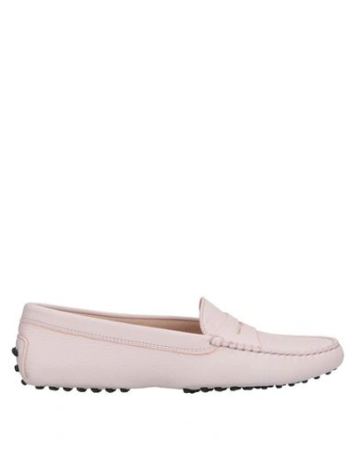 Shop Tod's Loafers In Pink